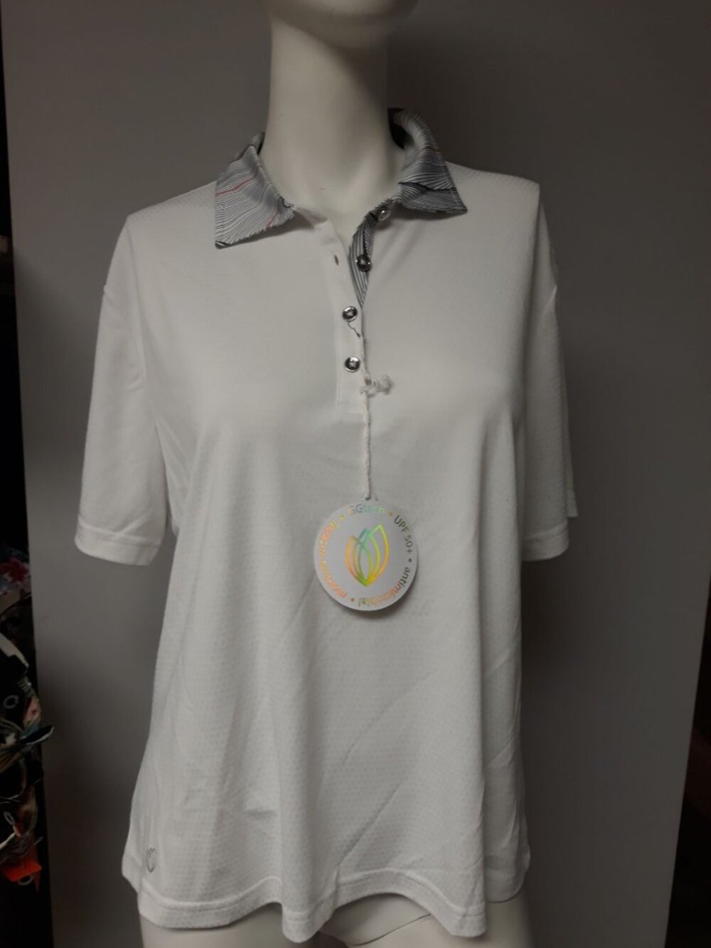Lucky in Love Women's Golf Pull Over Shirt Blue Size XS NEW WITH TAGS!
